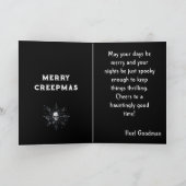 ミステリアスなクリープマス ゴシック ヴィンテージ カード (内部)