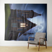 ミステリアスなゴシックハウスオンヒル タペストリー (インサイチュ(横))