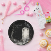 ミステリアスなハロウィーンナイトカスタム ペーパープレート (パーティー)