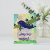 ミステリアスなバミューダ三角形のはがき幽霊 ポストカード (スタンド正面)