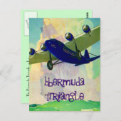 ミステリアスなバミューダ三角形のはがき幽霊 ポストカード (正面/裏面)