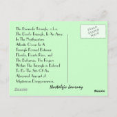 ミステリアスなバミューダ三角形のはがき幽霊 ポストカード (裏面)