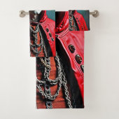 ミステリアスなフードスカル姿 バスタオルセット (インサイチュ)