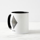 ミステリアスなブロンズとブラックグリッターの仮装 マグカップ (正面左)