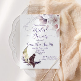 ミステリアスなムーンガーデンブライダルシャワー 招待状