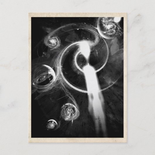 ミステリアスな亡霊はがき ポストカード (正面)