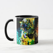 ミステリアスな仮装ボール美しいマスクマグカップ マグカップ (左)