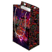 ミステリアスな仮装ボール美しいマスク スモールペーパーバッグ (正面アングル)