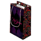 ミステリアスな仮装ボール美しいマスク スモールペーパーバッグ (裏面アングル)