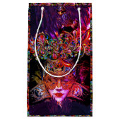 ミステリアスな仮装ボール美しいマスク スモールペーパーバッグ (正面)