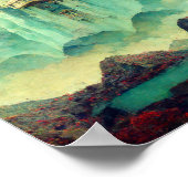 ミステリアスな城ファンタジーアートポスター ポスター (角)