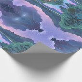 ミステリアスな夜空 – ラッピング紙 ラッピングペーパー (角)