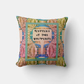 ミステリアスな宇宙サイケデリックレトロ クッション (正面)