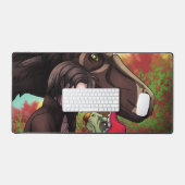 ミステリアスな森の友人 デスクマット (キーボード&マウス)