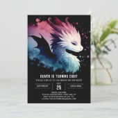 ミステリアスな炎ドラゴン誕生日 招待状 (スタンド正面)