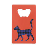 ミステリアスな猫 クレジットカード栓抜き (裏面)