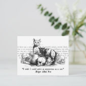 ミステリアスな猫 ポストカード (スタンド正面)