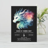 ミステリアスな獰猛なドラゴン誕生日 招待状 (スタンド正面)