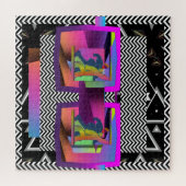 ミステリアスな眼鏡 ジグソーパズル (横)