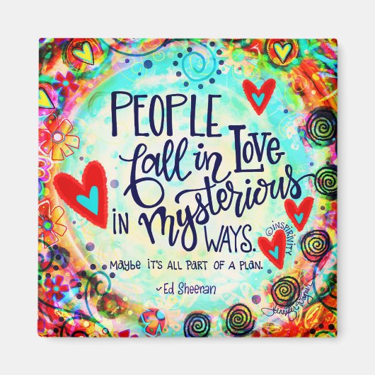 「ミステリアスな道」吸光度マグネット マグネット (正面)