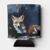 ミステリアスキツネインザウッズポートレート 缶クーラー (裏面)