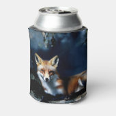 ミステリアスキツネインザウッズポートレート 缶クーラー (缶裏面)