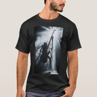 ミステリアススパイダーベーシストステージドラツーシャツ Tシャツ