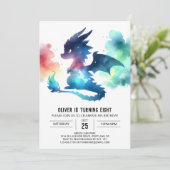 ミステリアスドラゴン誕生日デジタル 招待状 (スタンド正面)