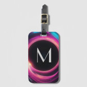 ミステリアスブラックホールトリフォールド財布ウィズモノグラム ラゲッジタグ (正面縦)