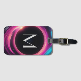 ミステリアスブラックホールトリフォールド財布ウィズモノグラム ラゲッジタグ