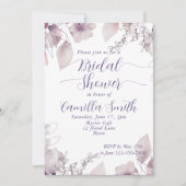 ミステリアスムーンフローラガーデンブライダルシャワー 招待状 (正面)