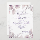 ミステリアスムーンフローラガーデンブライダルシャワー 招待状 (正面/裏面)