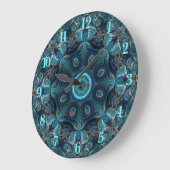 ミステリアス宇宙曼荼羅 ラージ壁時計 (傾斜)