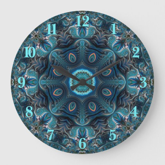 ミステリアス宇宙曼荼羅 ラージ壁時計 (正面)