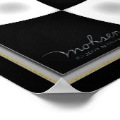 ミステリアス市松模様にな穴 ポスター (角)