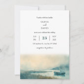 ミステリアス航海のな霧のハーバービーチ結婚式 招待状 (正面)