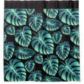 ミステリアス・モンステラ シャワーカーテン (正面)