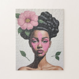 ミステリオス黒人女性ポートレート ジグソーパズル