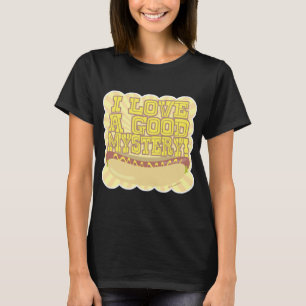 ミステリーおもしろいミートホットドッグモットー Tシャツ