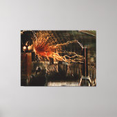 ミステリーカラーレドゥックスのニコラテスラマン キャンバスプリント (正面)