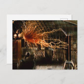 ミステリーカラーレドゥックスのニコラテスラマン ポストカード (正面/裏面)