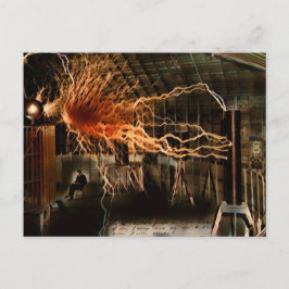 ミステリーカラーレドゥックスのニコラテスラマン ポストカード