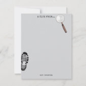 ミステリーキッズ シークレットエージェント スパイ デtective テーマ ノートカード (正面)