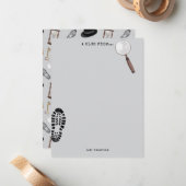 ミステリーキッズ シークレットエージェント スパイ デtective テーマ ノートカード (正面/裏面インサイチュ)