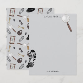 ミステリーキッズ シークレットエージェント スパイ デtective テーマ ノートカード