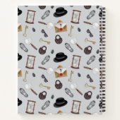 ミステリーキッズ シークレットエージェント スパイ デtective テーマ ノートブック (裏面)