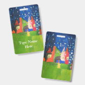 ミステリーキャッスル バッジ (正面＆裏面)