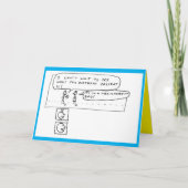 ミステリーギフト驚きの誕生日の漫画のジョーク シーズンカード (正面)