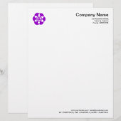 ミステリーサークル記号02 – 紫 レターヘッド (正面/裏面)