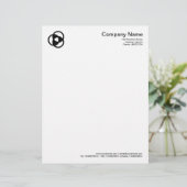 ミステリーサークル記号05 – 黒 レターヘッド (スタンド正面)